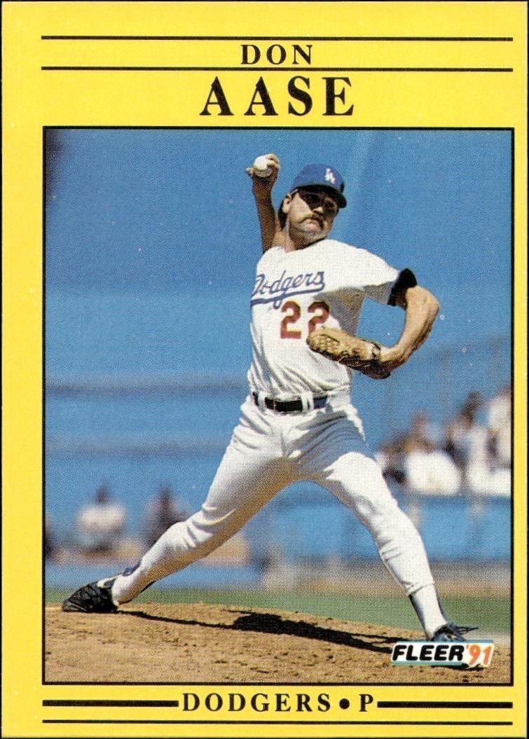 1991 Fleer Don Aase #193 trading card