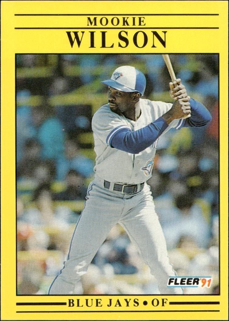 1991 Fleer Mookie Wilson #192 trading card