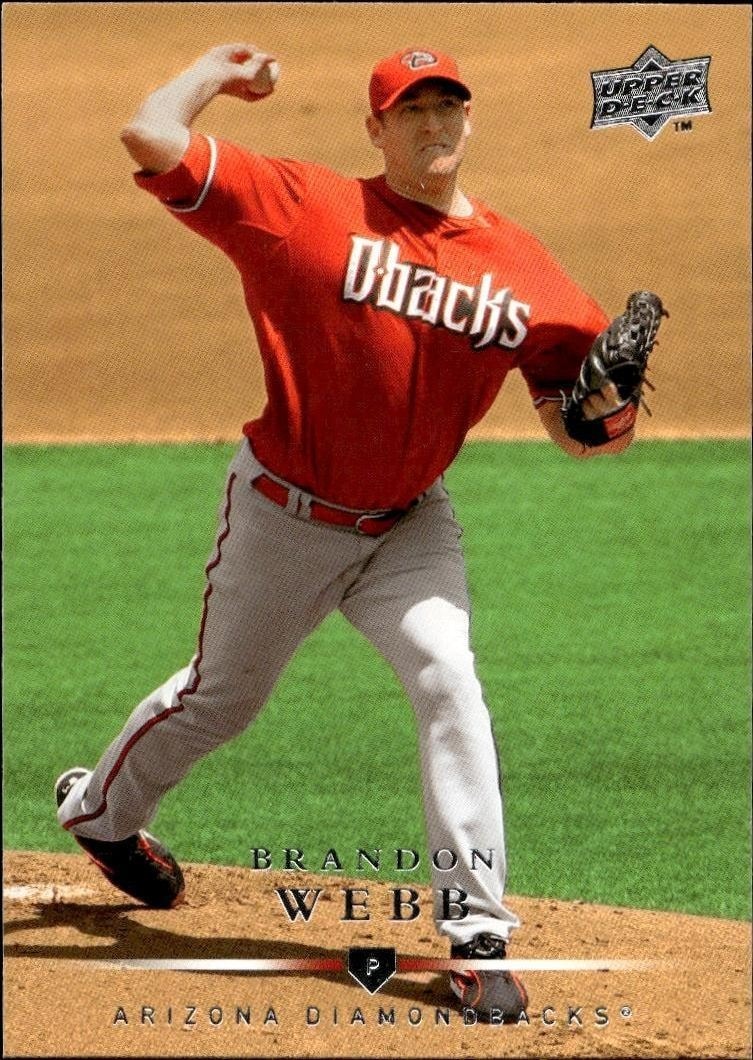 2008 Upper-Deck Brandon Webb #91 trading card