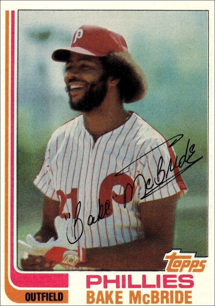 1982 Topps Bake McBride #745 trading card