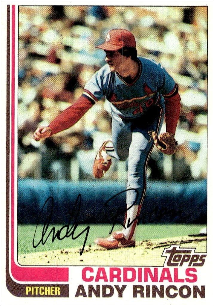1982 Topps Andy Rincon #135 trading card