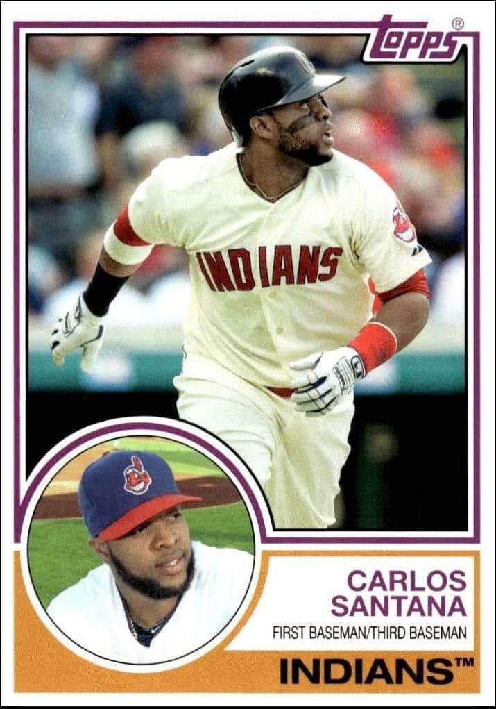 2015 Topps Archives Carlos Santana #210 trading card