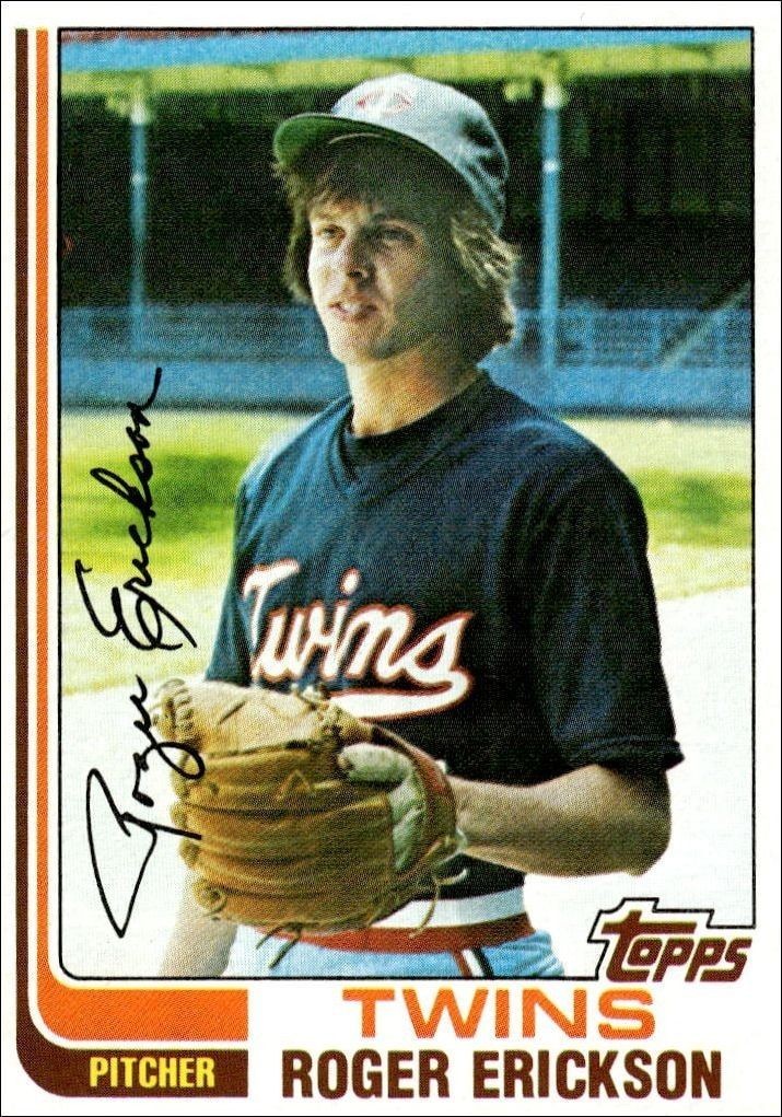 1982 Topps Roger Erickson #153 trading card