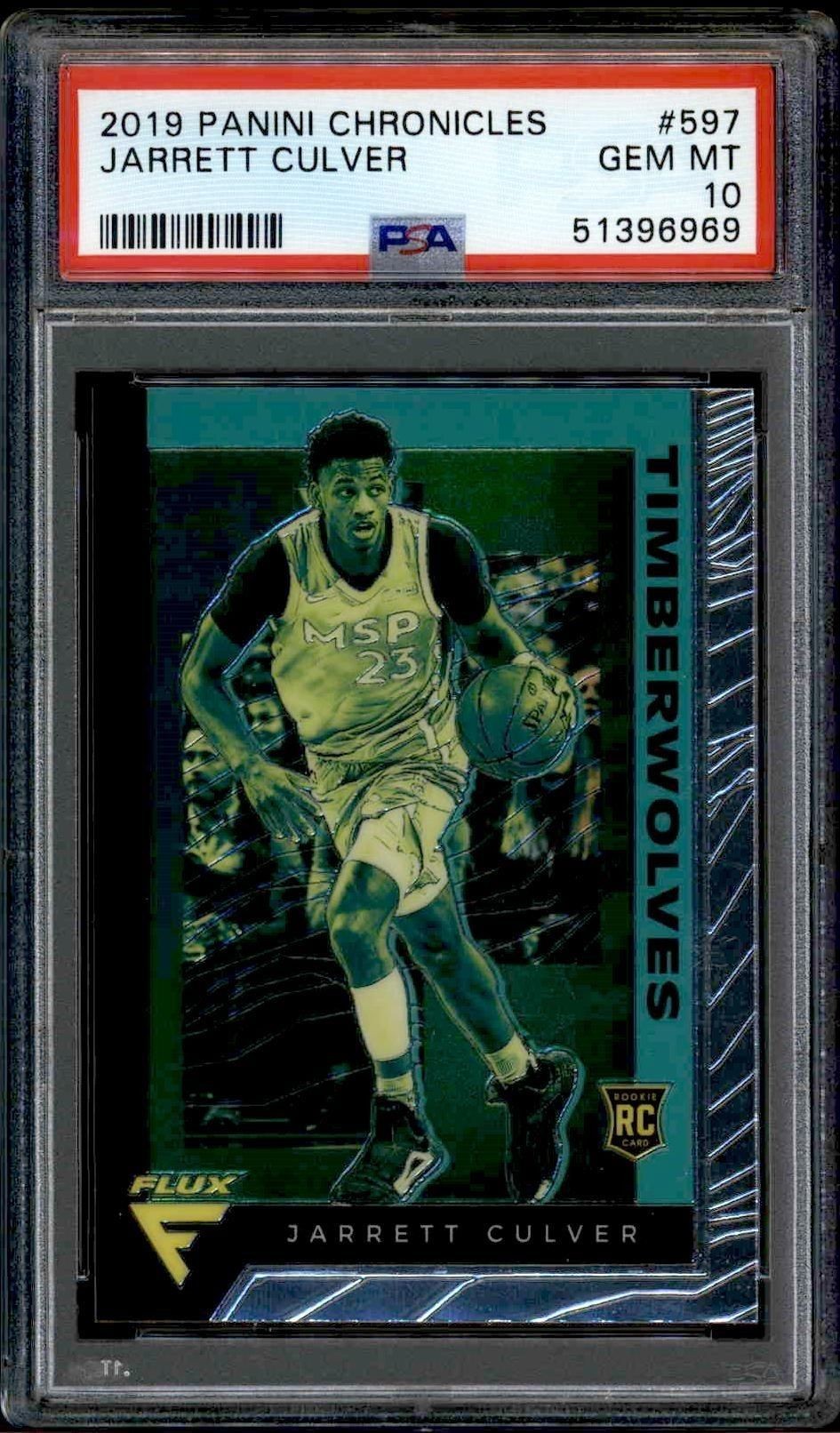 2019-20 Panini Chronicles Flux Jarrett Culver #597 trading card