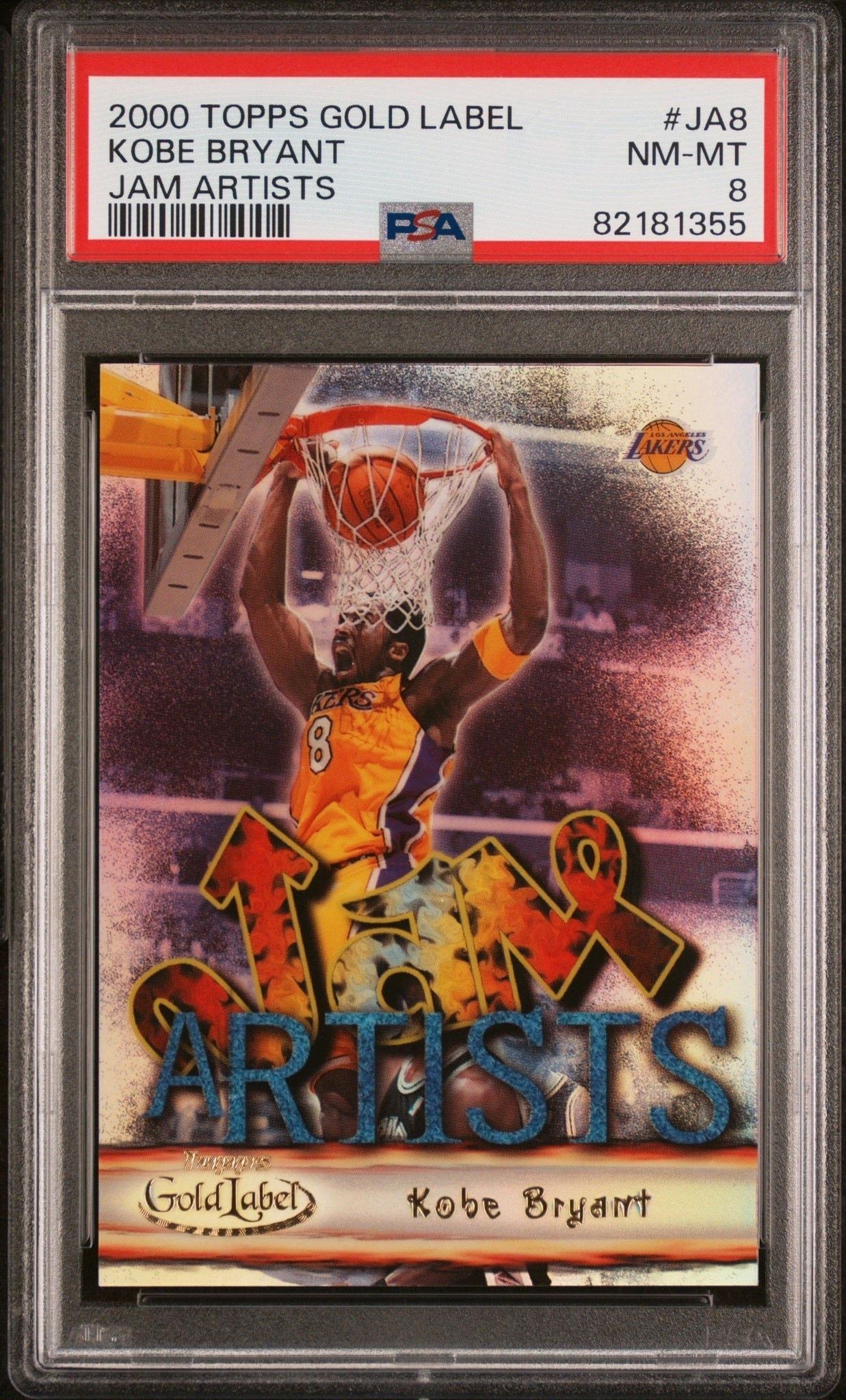 2000-01 Topps Gold Label Kobe Bryant #JA8 trading card