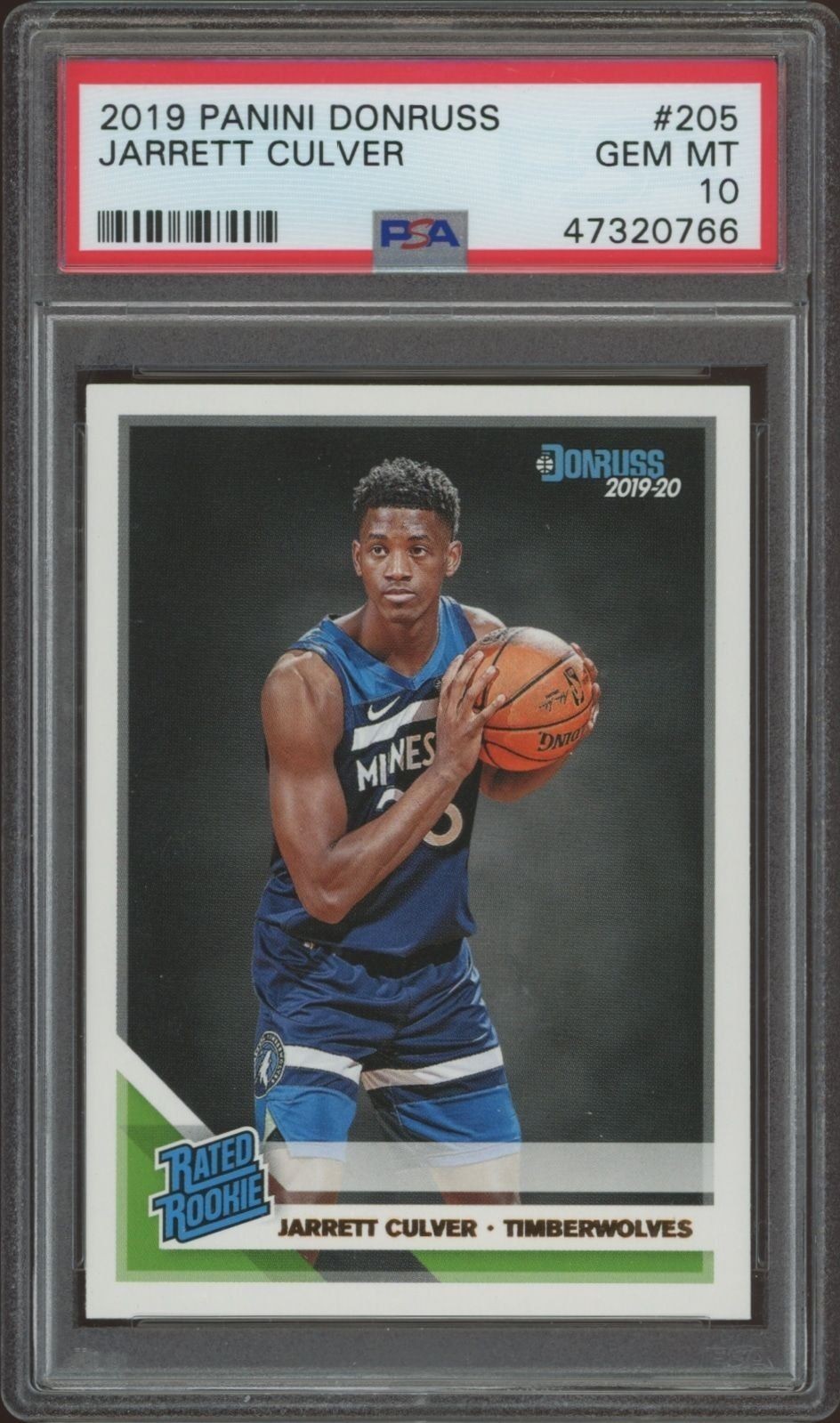 2019-20 Panini Donruss Jarrett Culver #205 trading card