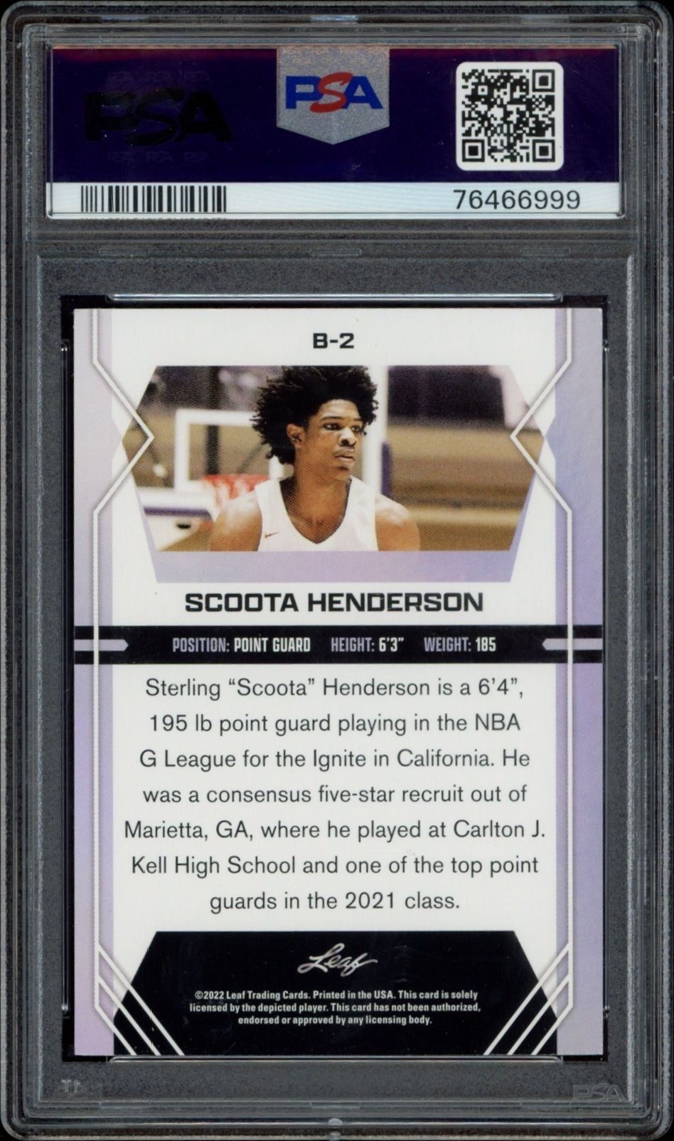 Scoot Henderson - Back