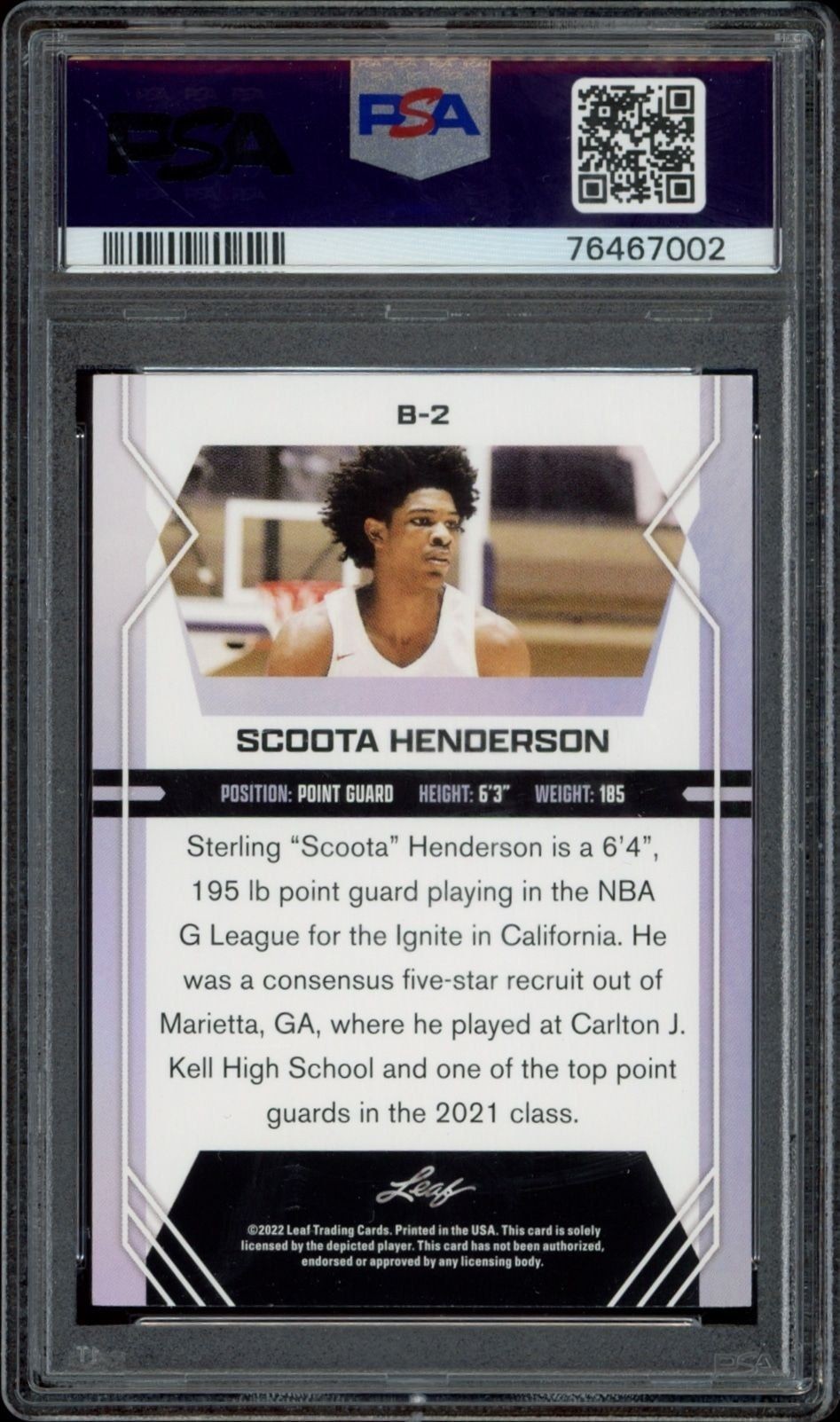 Scoot Henderson - Back