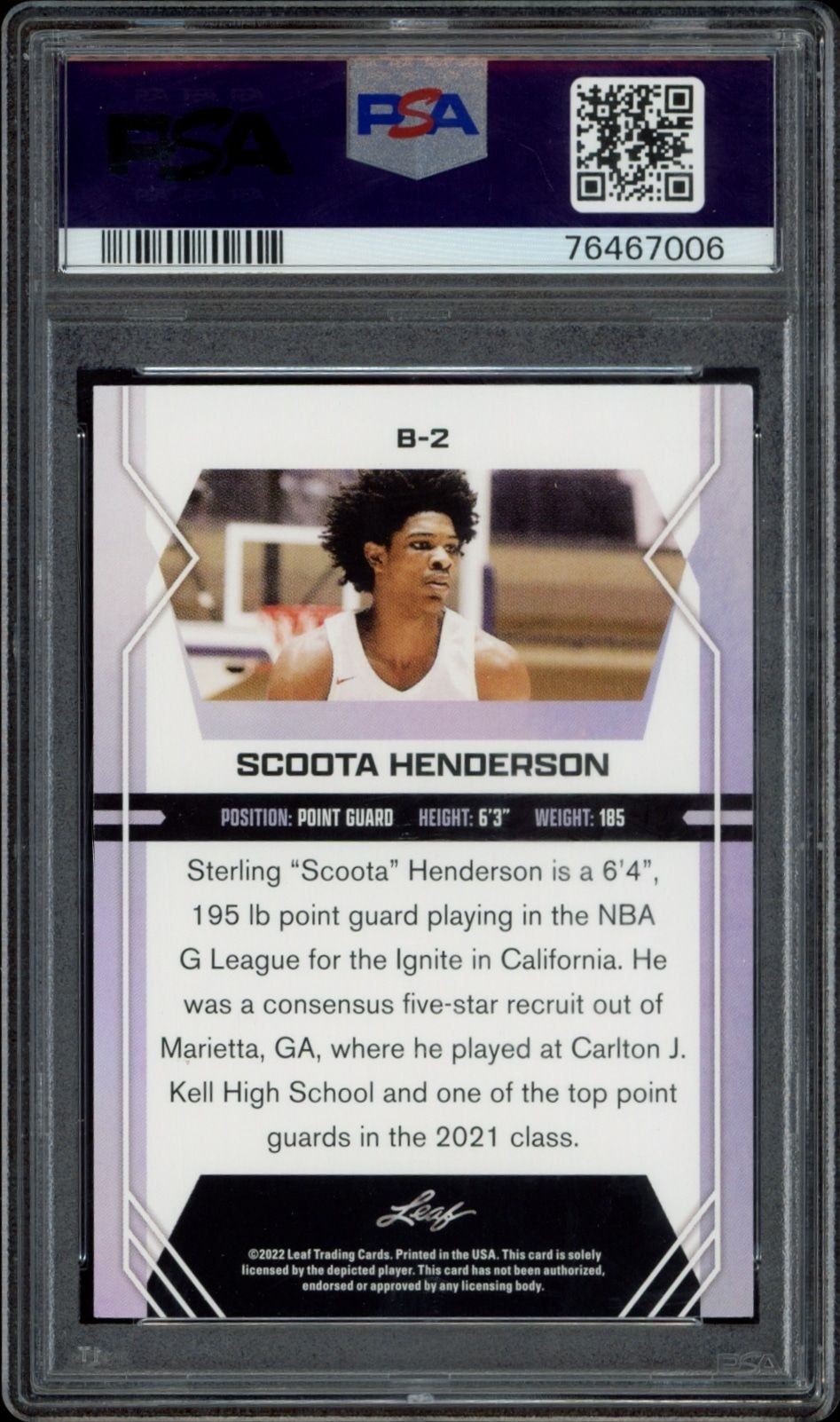 Scoot Henderson - Back