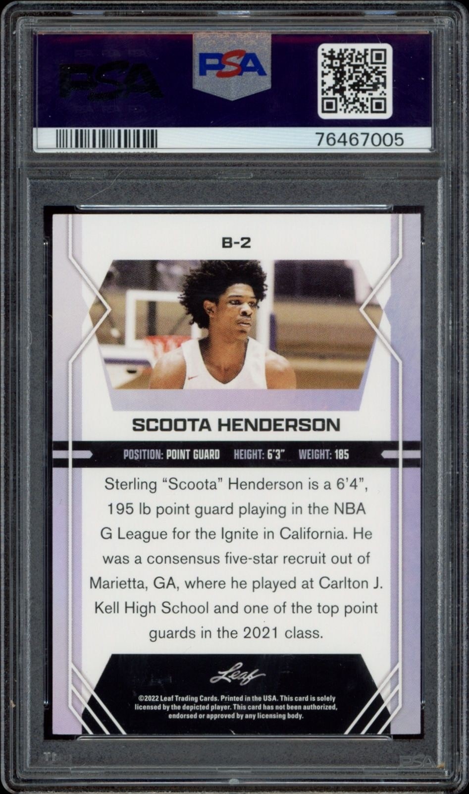 Scoot Henderson - Back