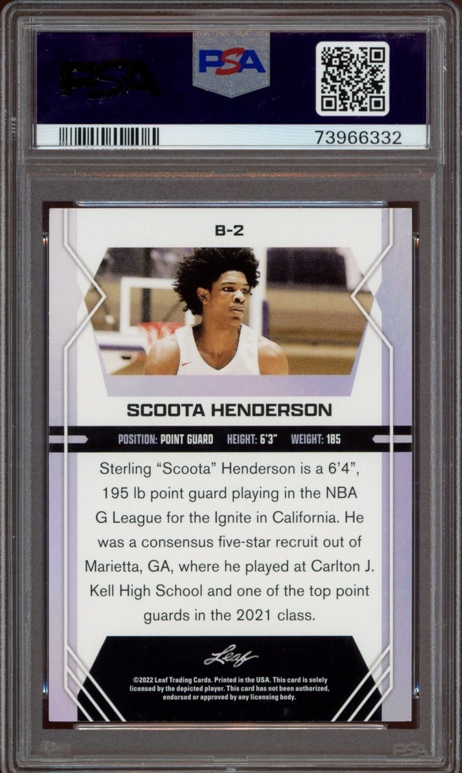 Scoot Henderson - Back