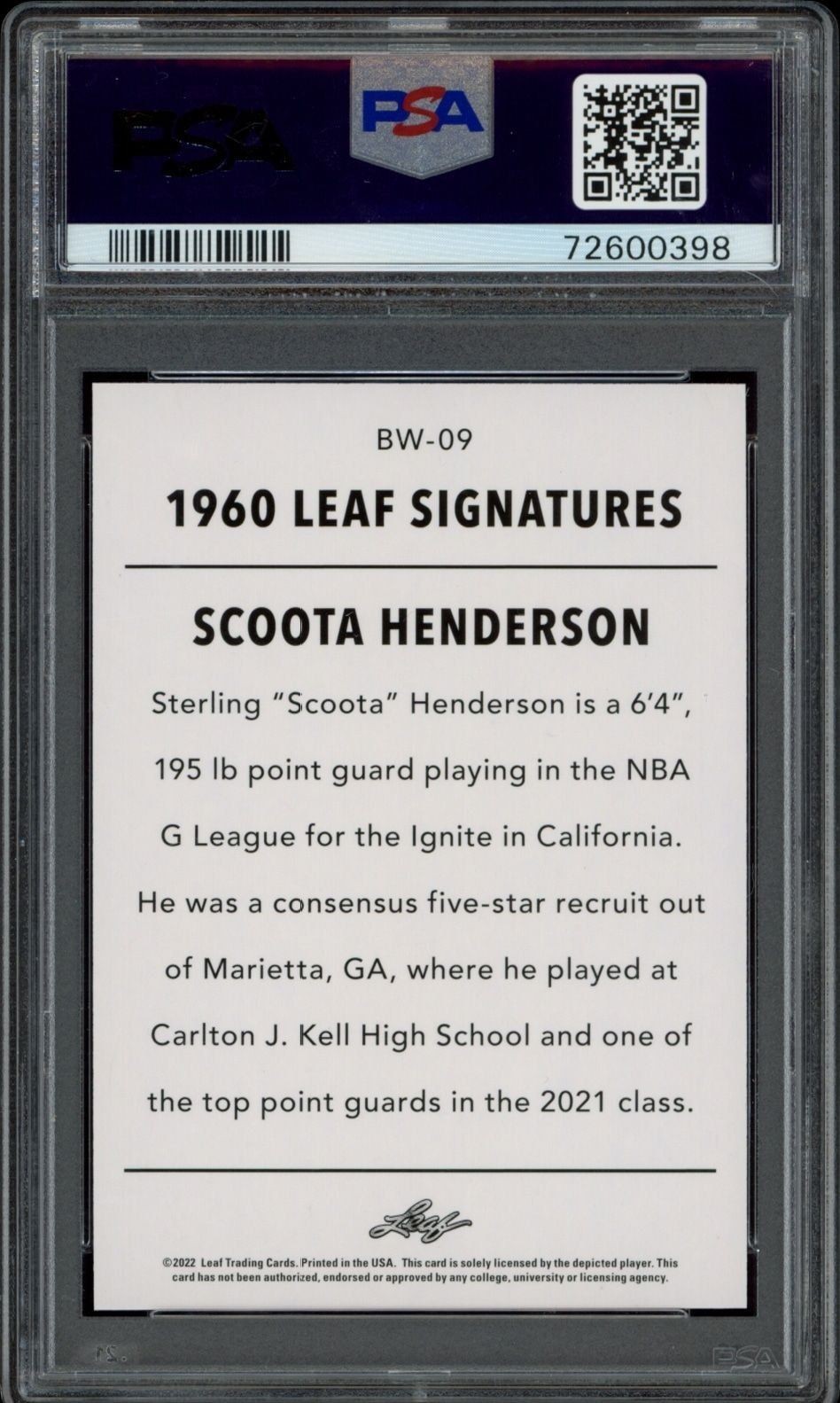 Scoot Henderson - Back