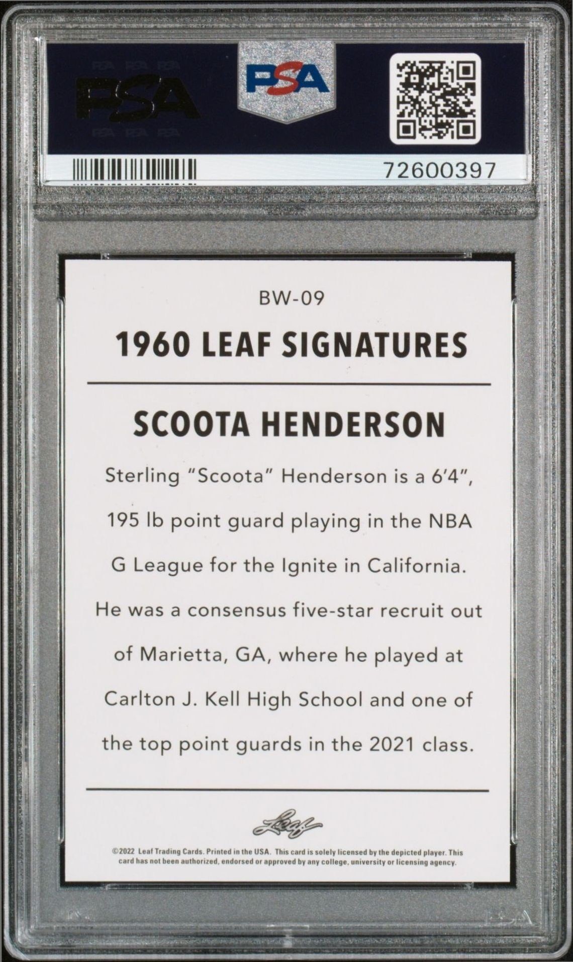 Scoot Henderson - Back