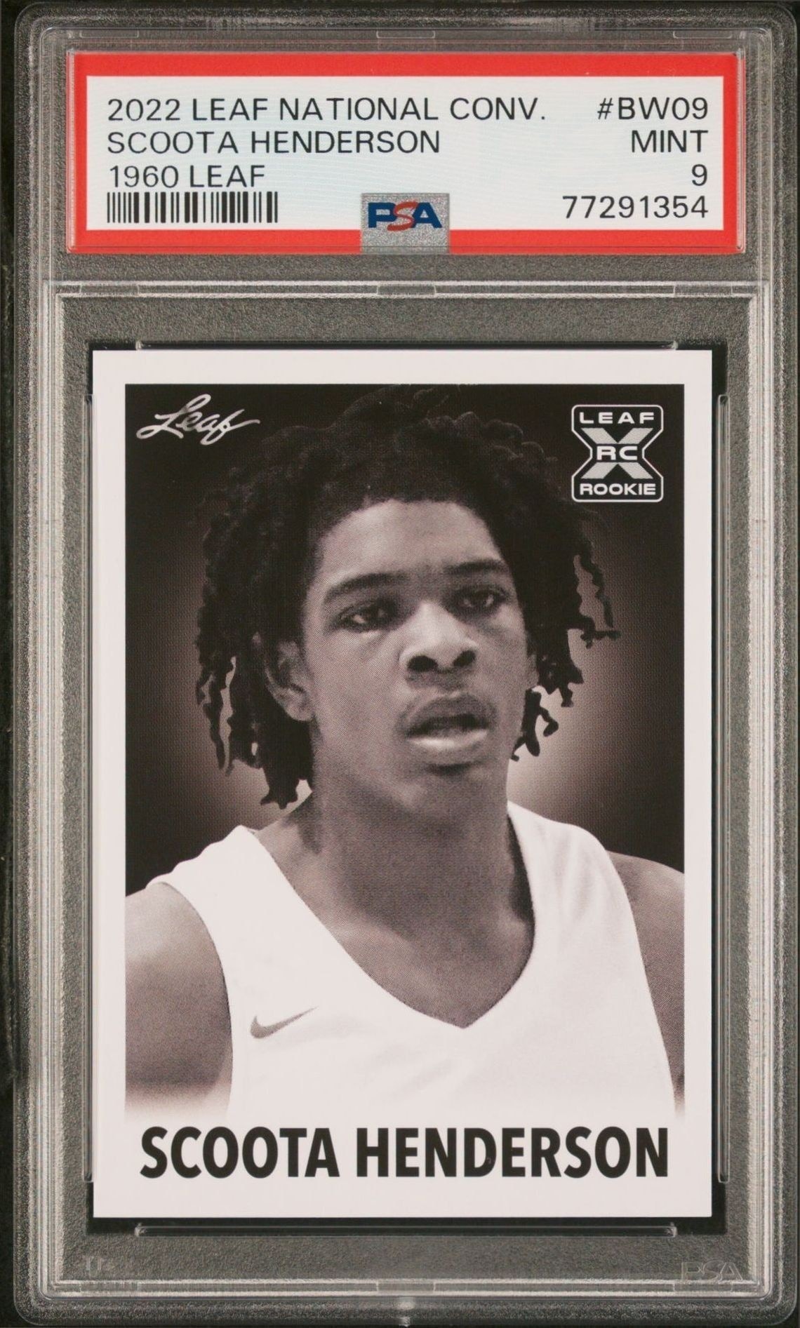 2022-23 Leaf National Convention Scoot Henderson #BW-09 trading card