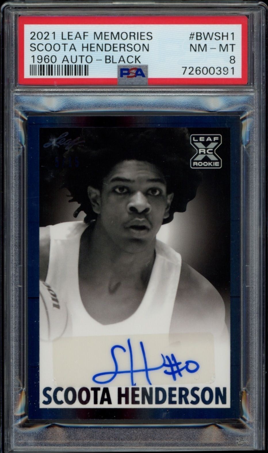 Scoot Henderson (1960 Leaf Signatures · Black · Manufacturer Autograph)