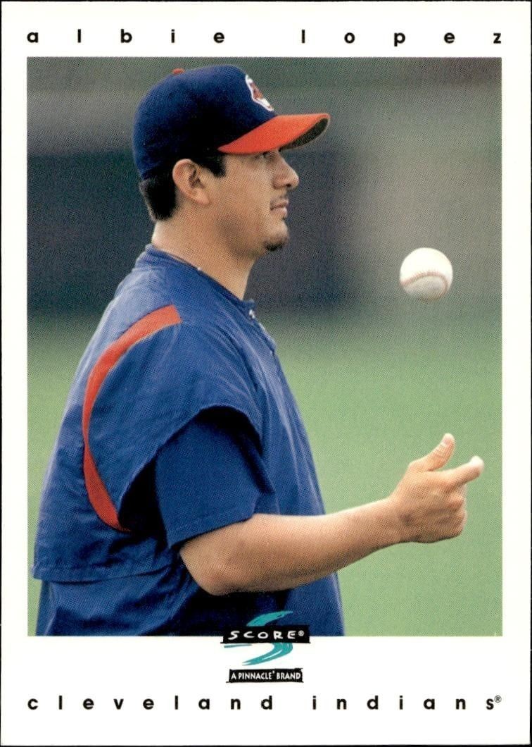 1997 Score Albie Lopez #377 trading card