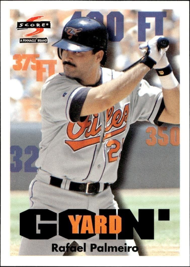 1997 Score Rafael Palmeiro #497 trading card