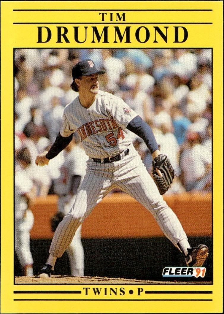 1991 Fleer Tim Drummond #607 trading card