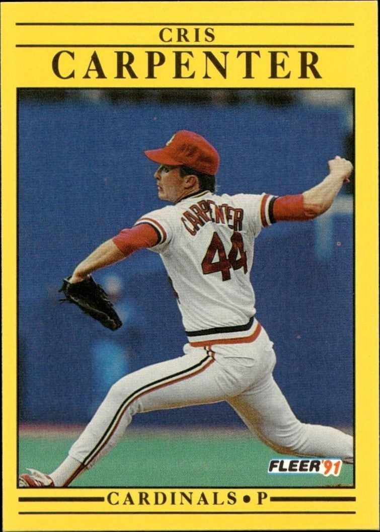 1991 Fleer Cris Carpenter #628 trading card