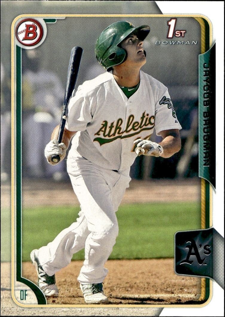 2015 Bowman Draft Jaycob Brugman #BP141 trading card