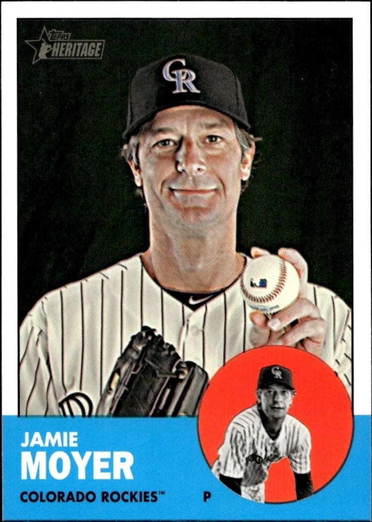 2012 Topps Heritage High Number Jamie Moyer #H605 baseball trading card front