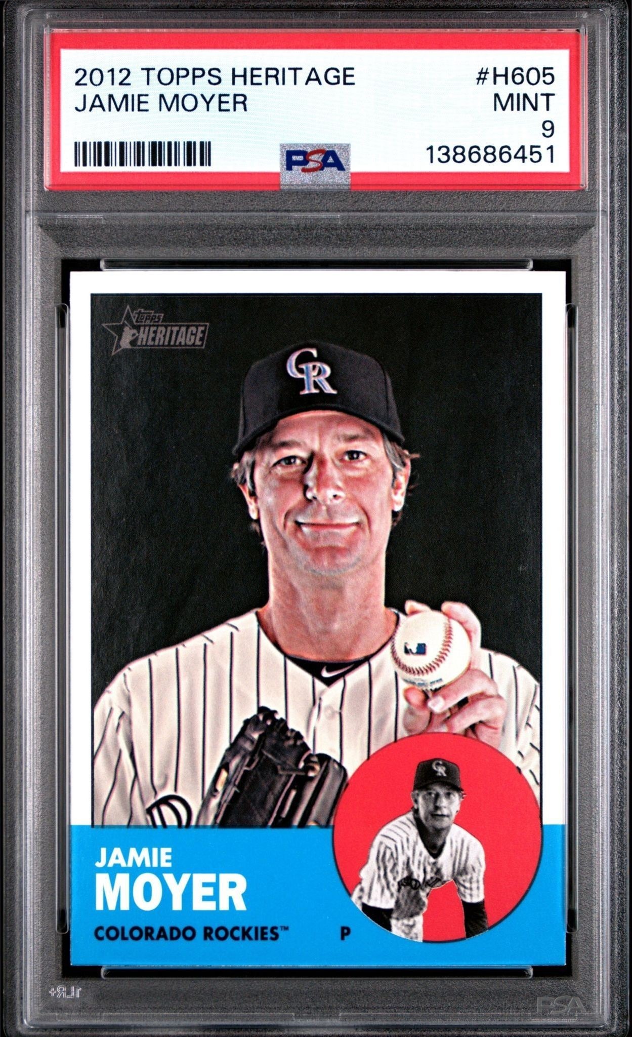 2012 Topps Heritage High Number Jamie Moyer #H605 trading card