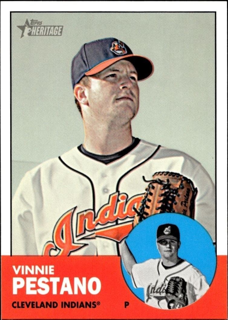 2012 Topps Heritage High Number Vinnie Pestano #H596 trading card