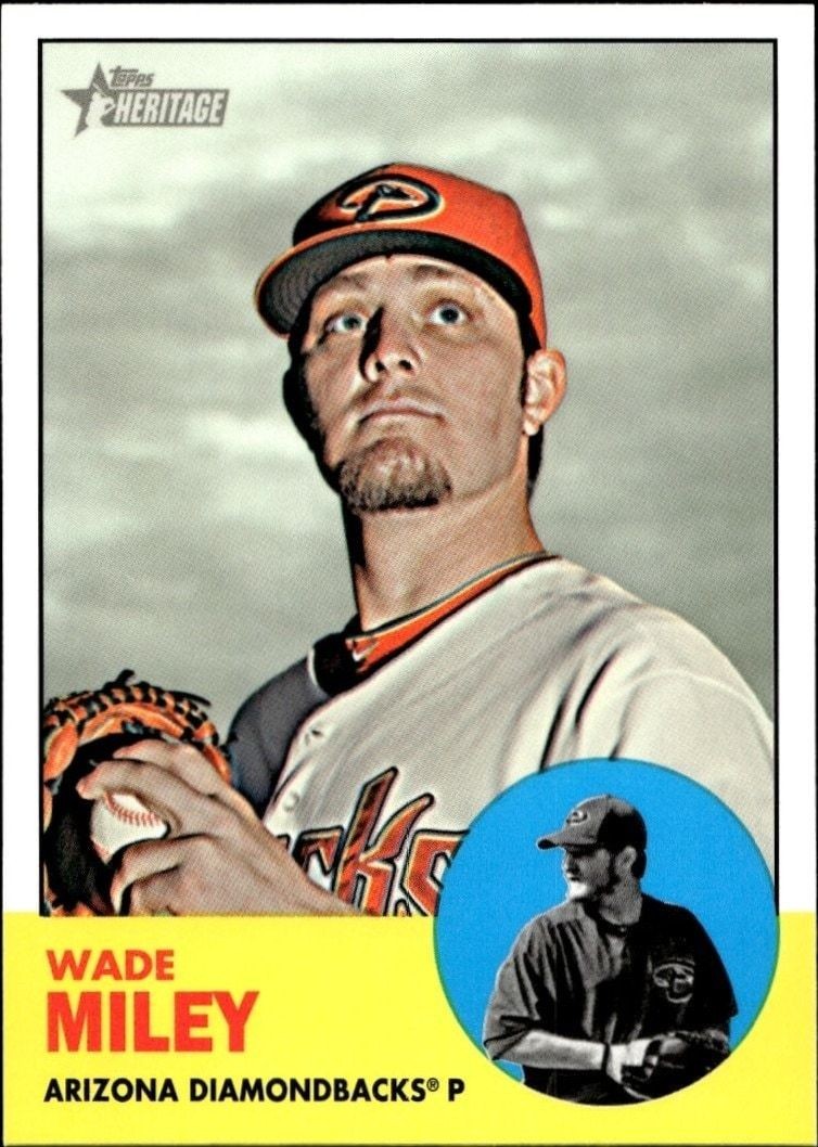 2012 Topps Heritage High Number Wade Miley #H584 trading card