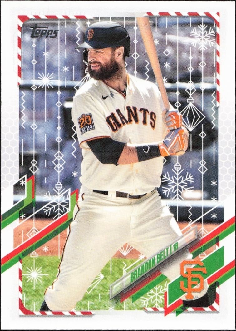 2021 Topps Holiday Brandon Belt #HW40 trading card