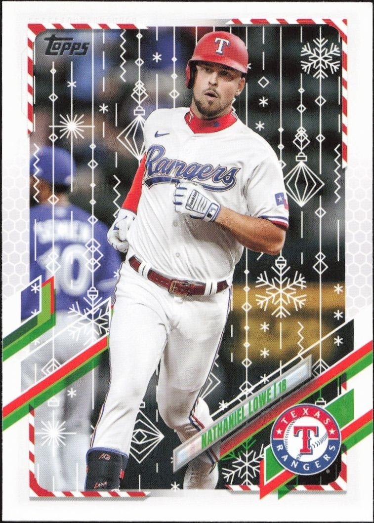 2021 Topps Holiday Nathaniel Lowe #HW155 trading card