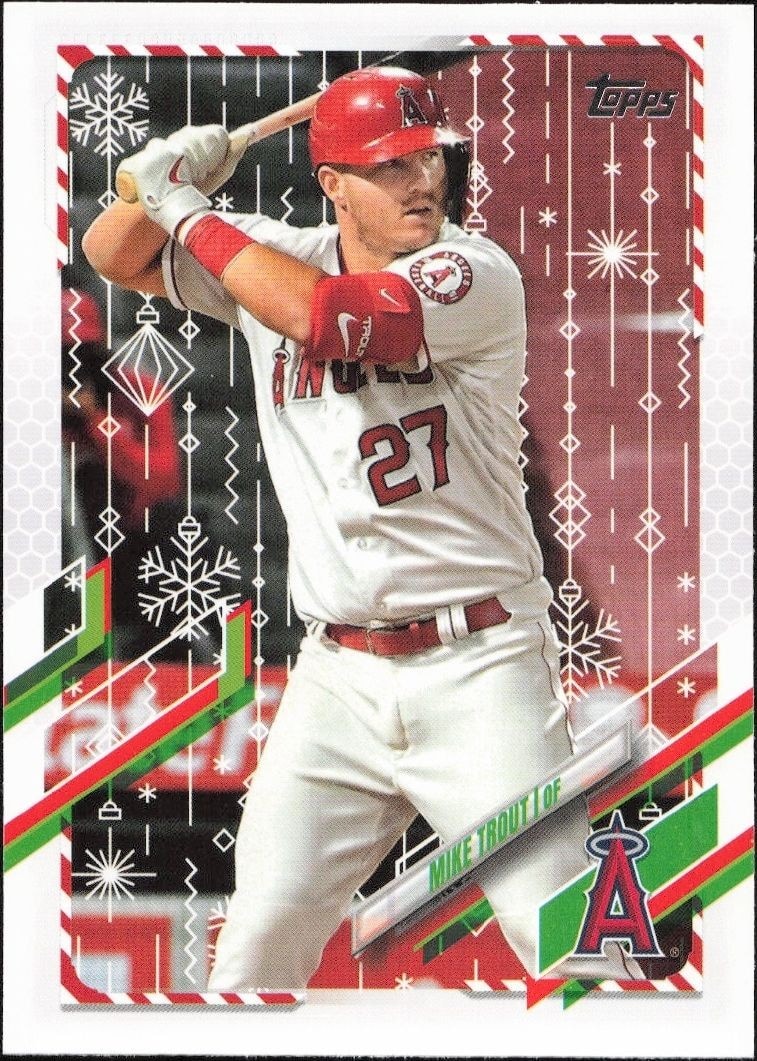 2021 Topps Holiday Mike Trout #HW27 trading card