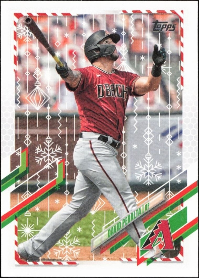 2021 Topps Holiday David Peralta #HW49 trading card