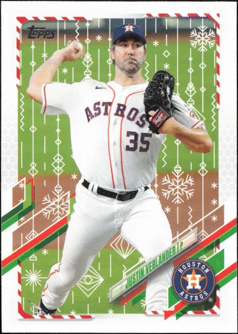 2021 Topps Holiday Justin Verlander #HW160 trading card