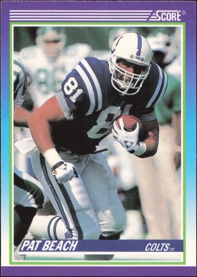 1990 Score Pat Beach #505 trading card
