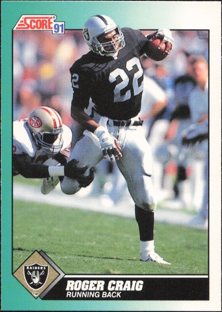 1991 Score Supplemental Roger Craig #7T trading card