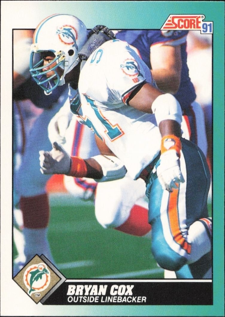 1991 Score Supplemental Bryan Cox #60T trading card