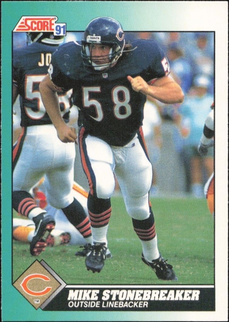 1991 Score Supplemental Mike Stonebreaker #11T trading card