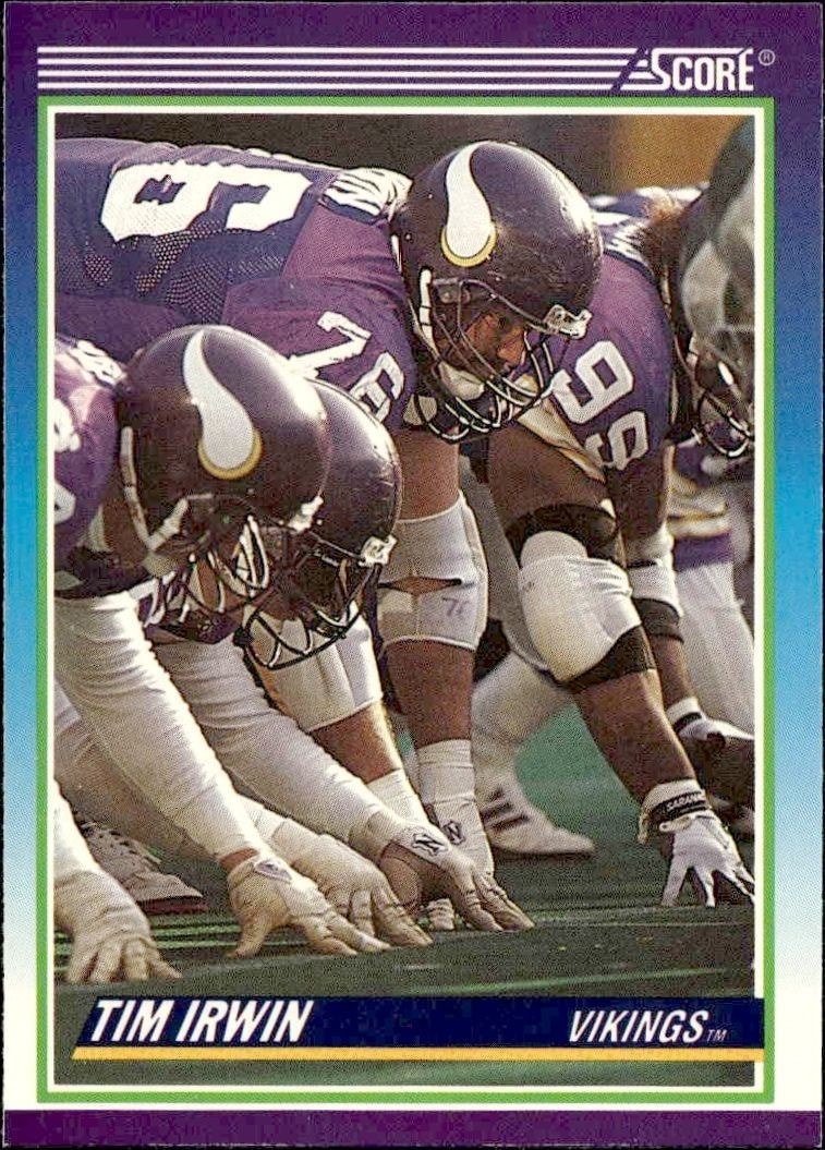 1990 Score Tim Irwin #493 trading card