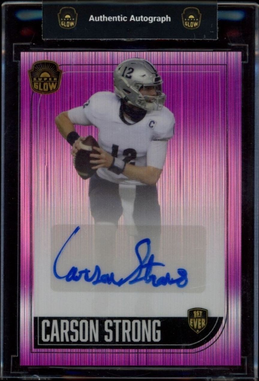 2022 Super-Glow Carson Strong #AU-CS trading card