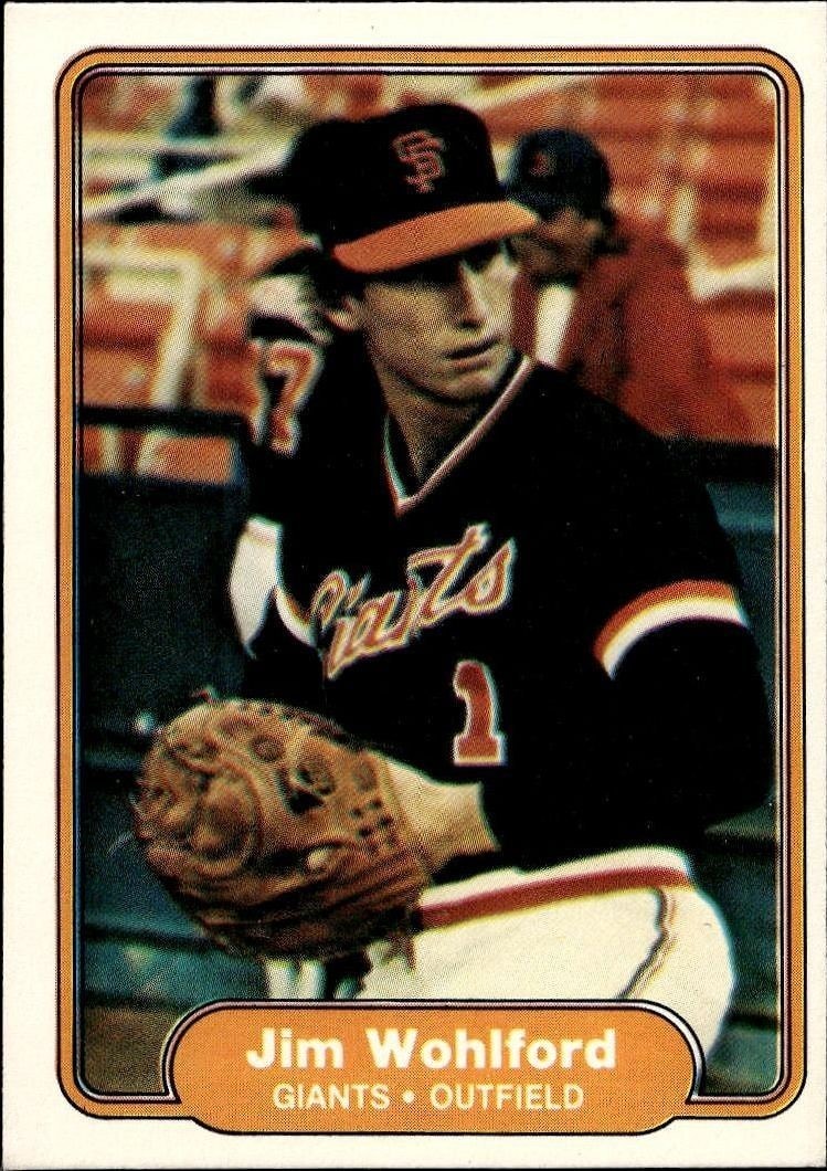 1982 Fleer Jim Wohlford #403 trading card