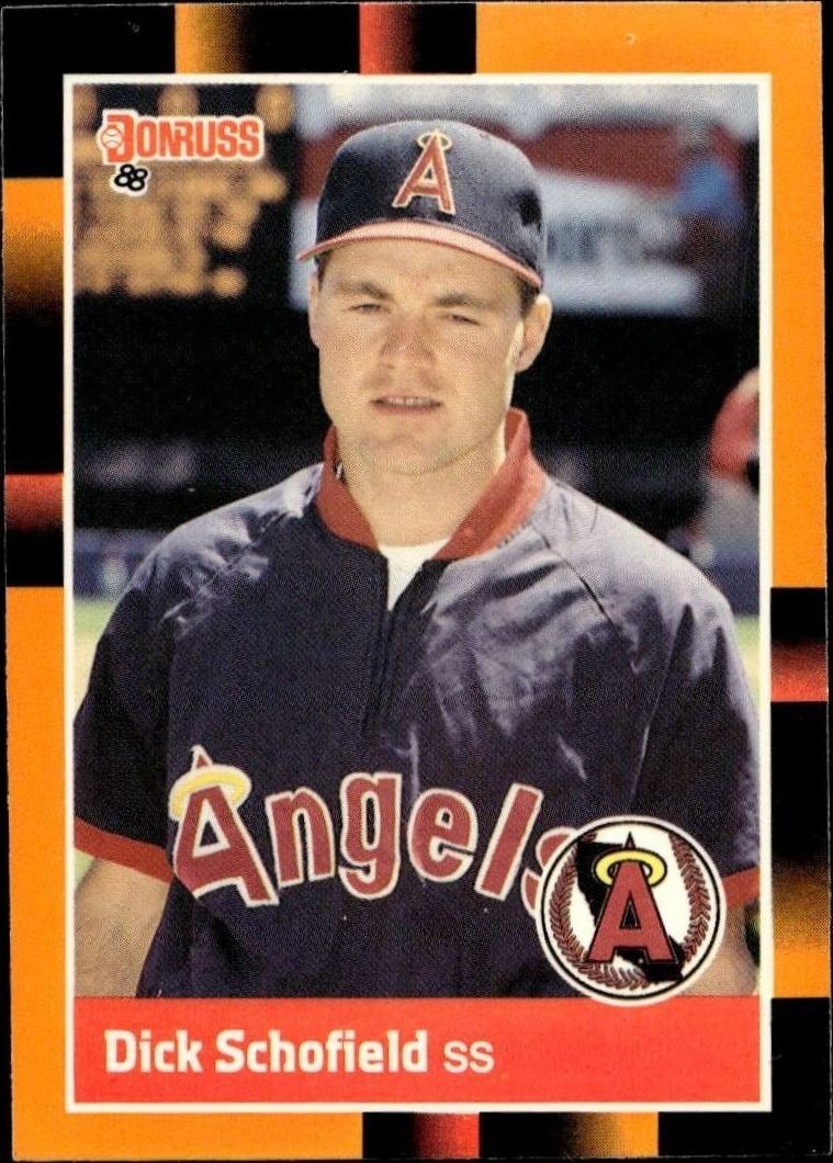 1988 Donruss Baseball's Best Dick Schofield #195 trading card