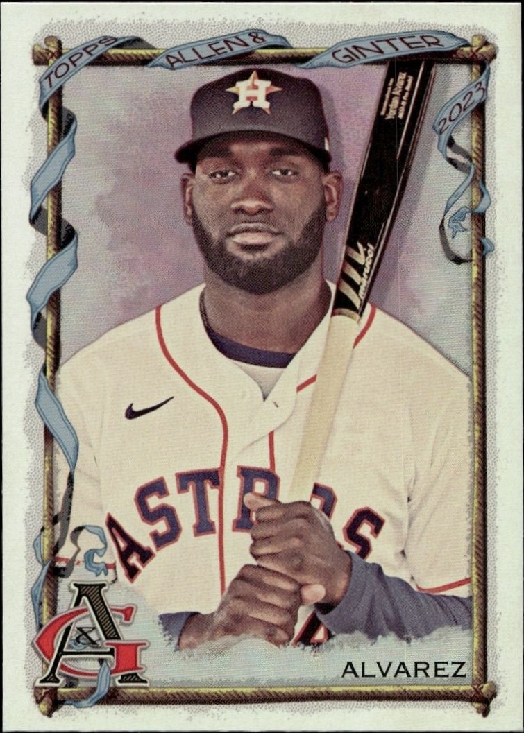 2023 Topps Allen & Ginter Yordan Alvarez #34 trading card