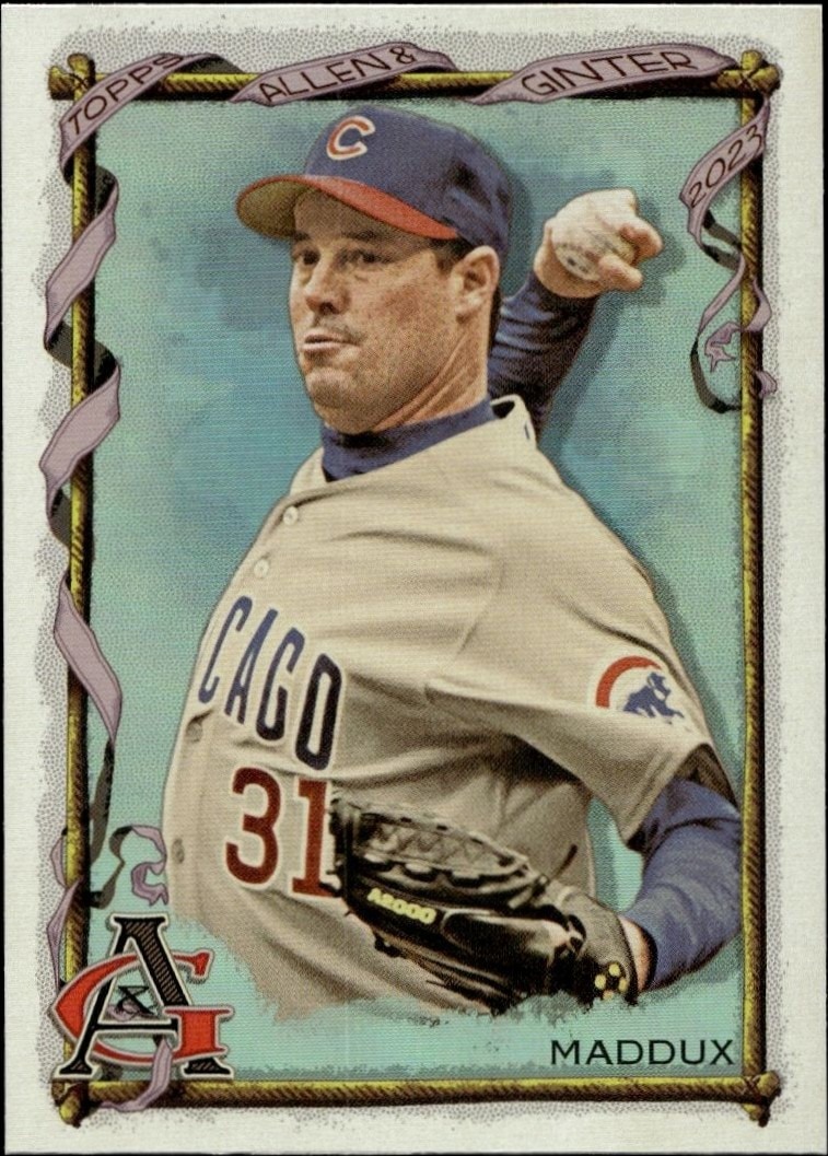 2023 Topps Allen & Ginter Greg Maddux #387 trading card