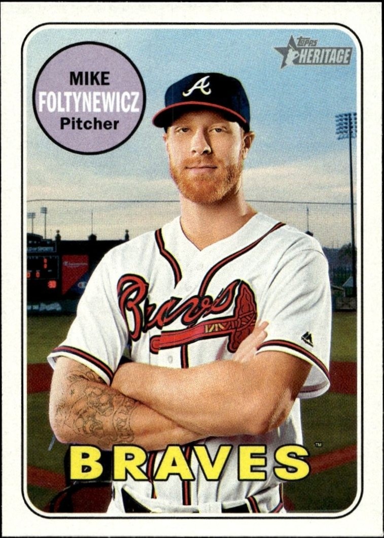 2018 Topps Heritage Mike Foltynewicz #239 trading card
