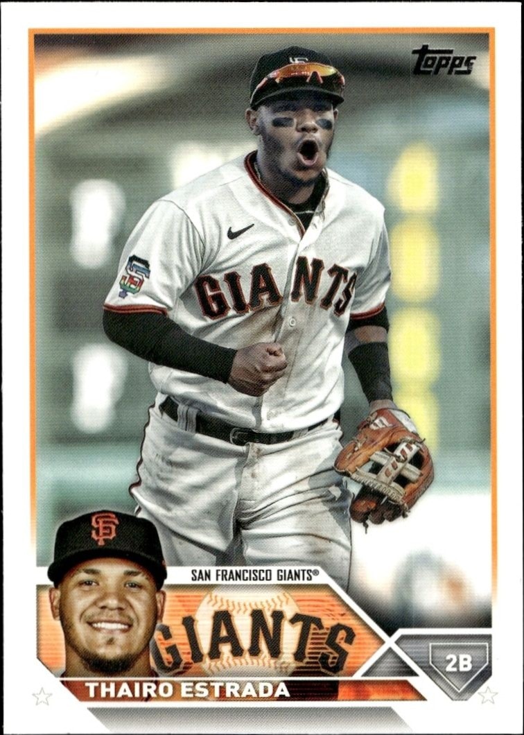 2023 Topps Series 2 Thairo Estrada #560 trading card
