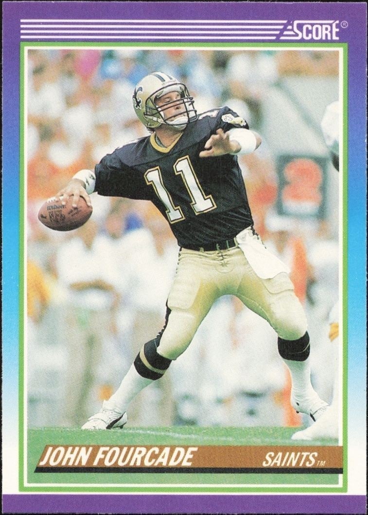 1990 Score John Fourcade #486 trading card