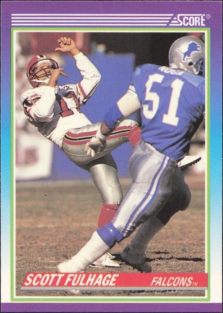 1990 Score Scott Fulhage #518 trading card