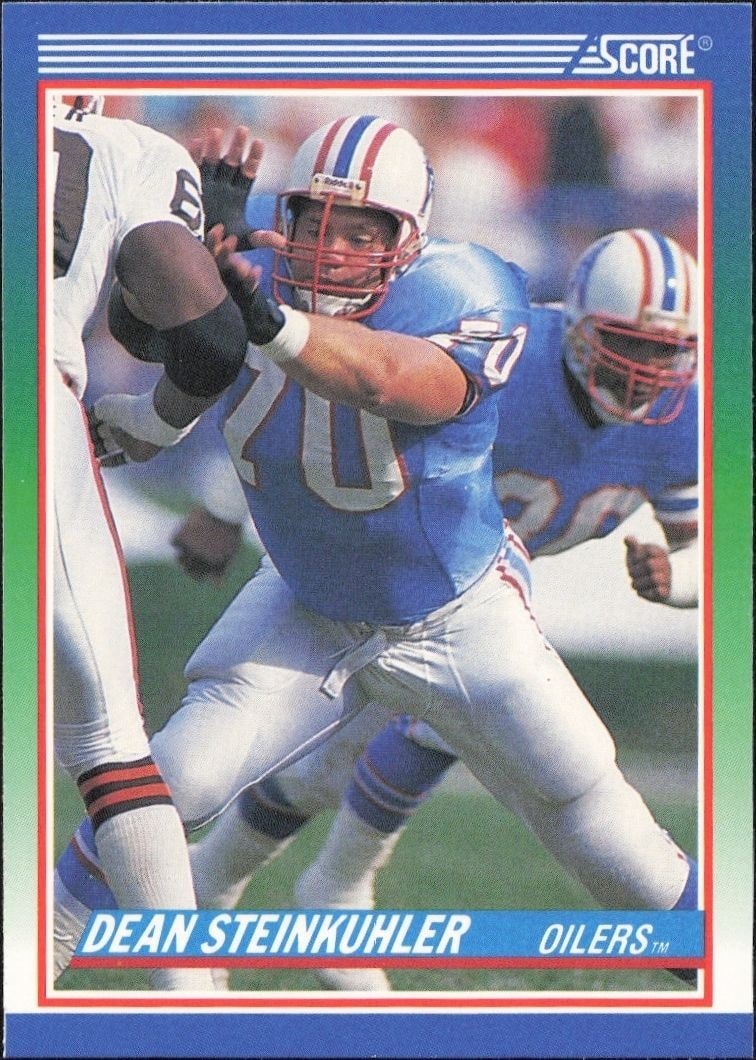 1990 Score Dean Steinkuhler #387 trading card