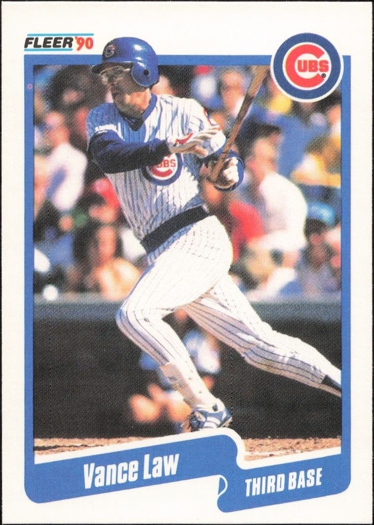 1990 Fleer Vance Law #36 trading card