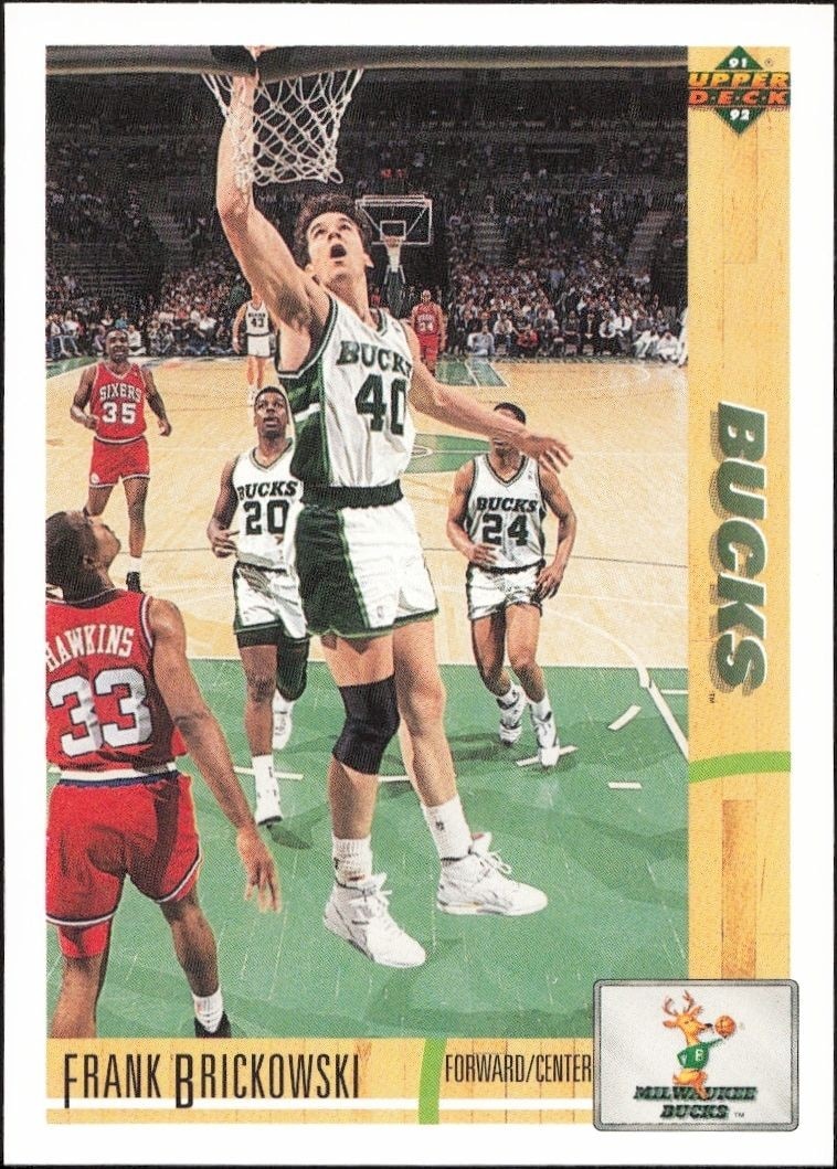 1991-92 Upper-Deck Frank Brickowski #350 trading card
